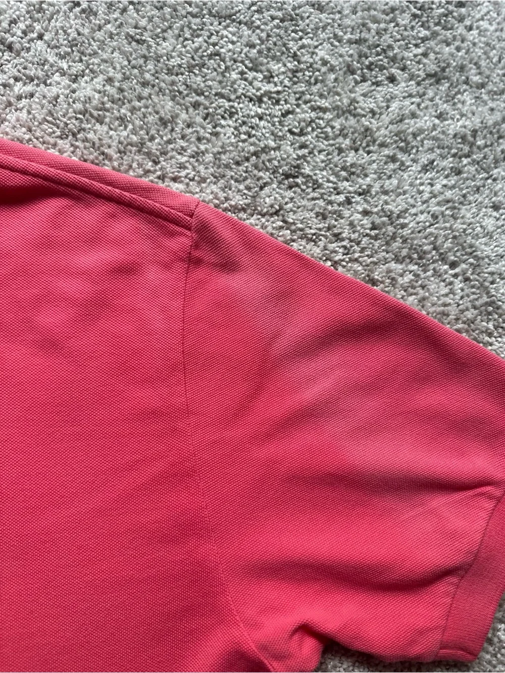Vintage Polo by Ralph Lauren Coral Pink Short-Sleeve Polo with Green Pony